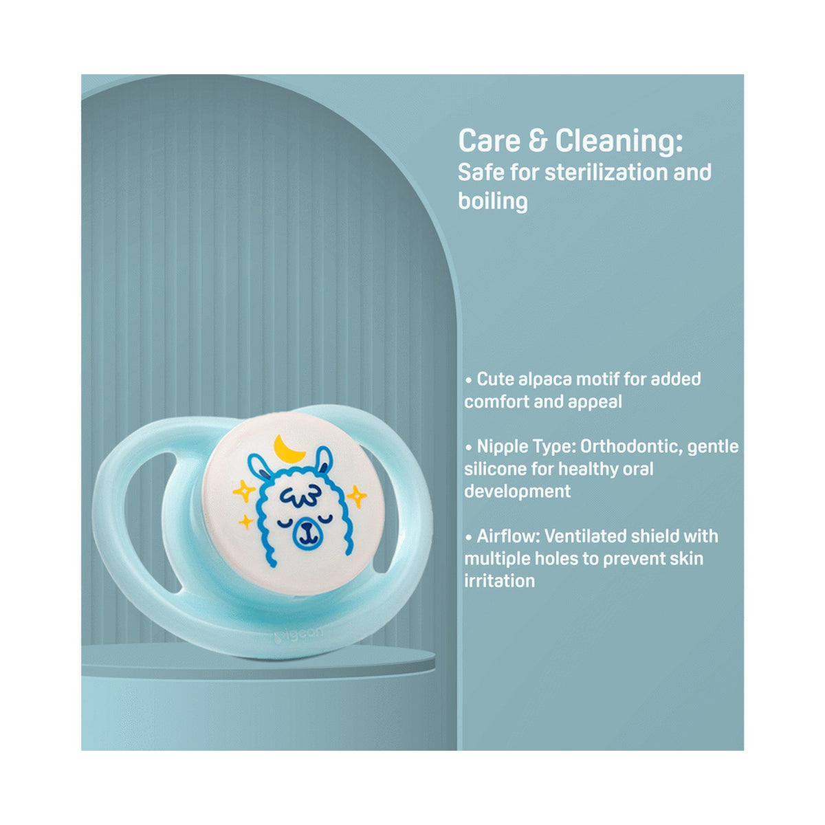 PIGEON MINILIGHT NIGHTTIME PACIFIER - ALPACA