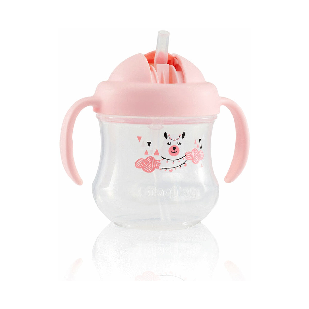Pigeon Mag Mag Straw Cup - Matte Pink