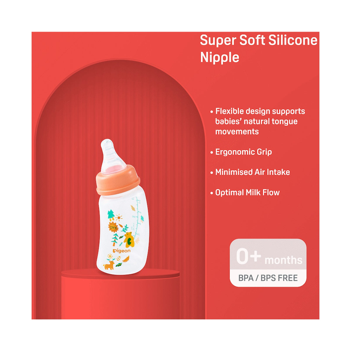 Pigeon Flexible Curve Bottle 150ml - Forest