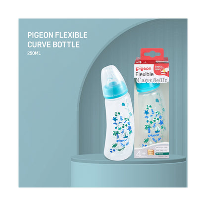 Pigeon Flexible Curve Bottle 250ml - Beach