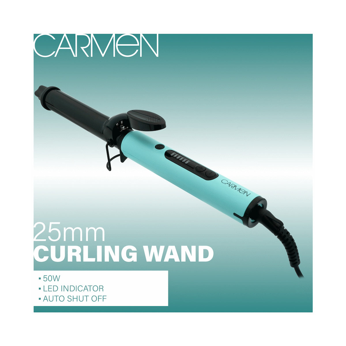 Carmen Colours 25mm Curling Wand