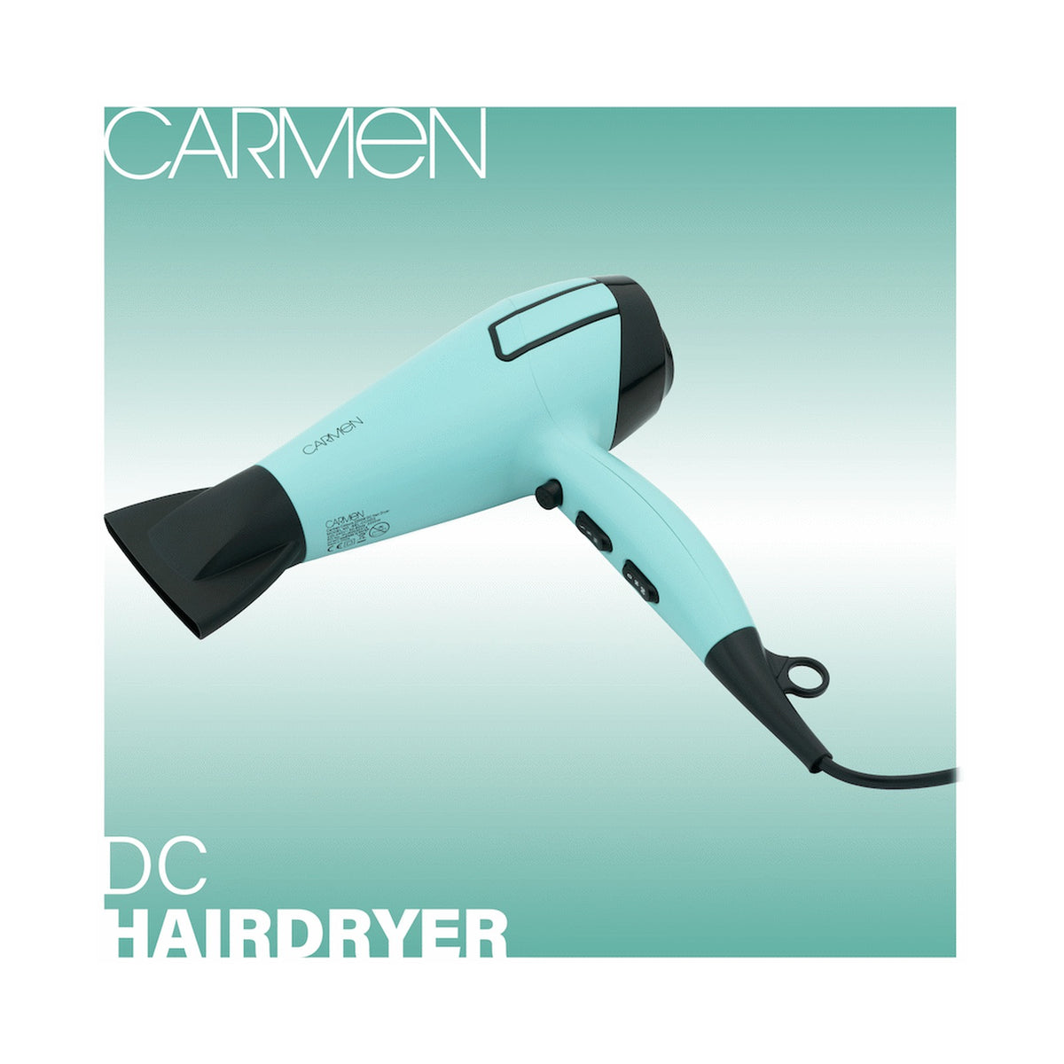 Carmen Colours 2200w DC Hairdryer