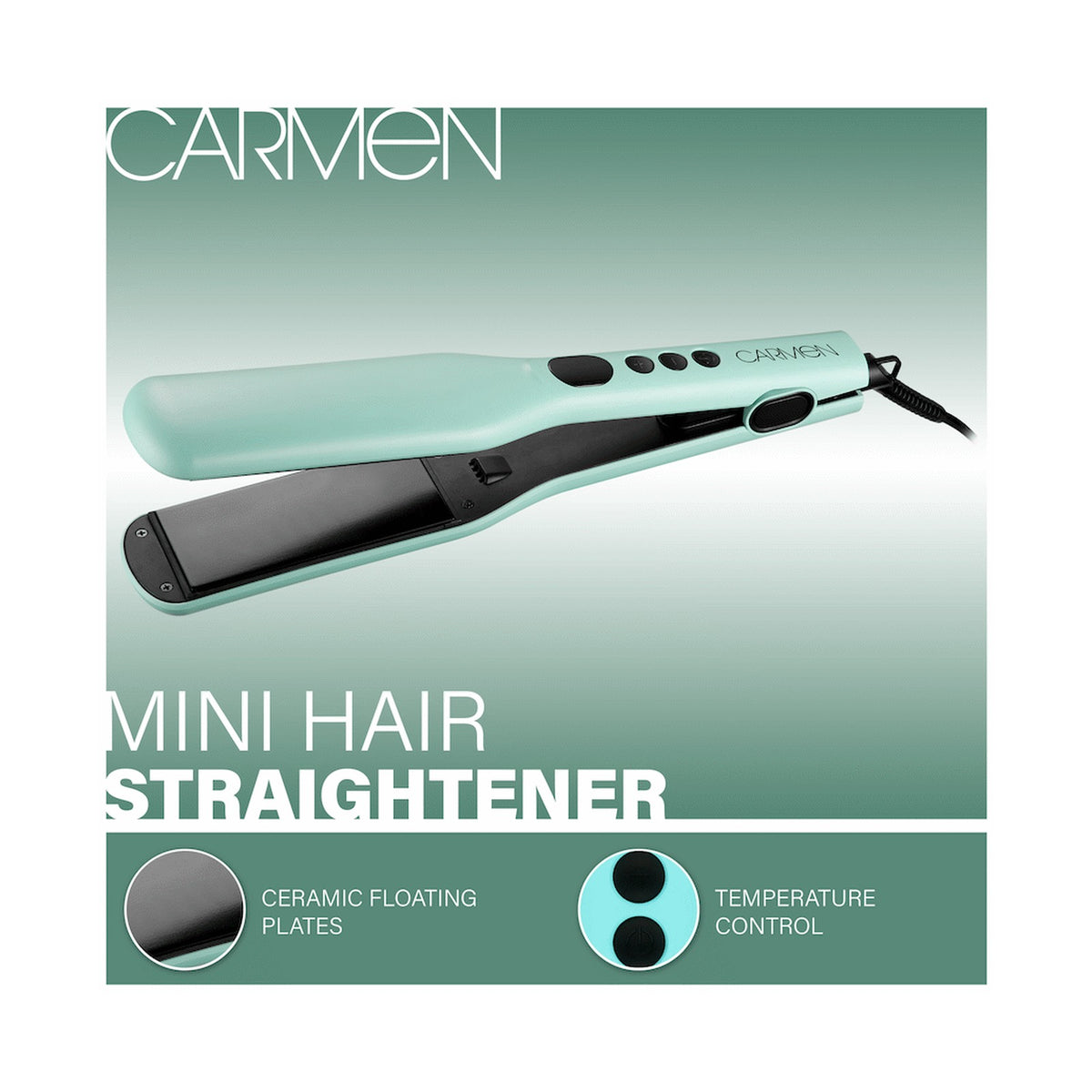 Carmen Colours LED Wide Plate Hair Straightener