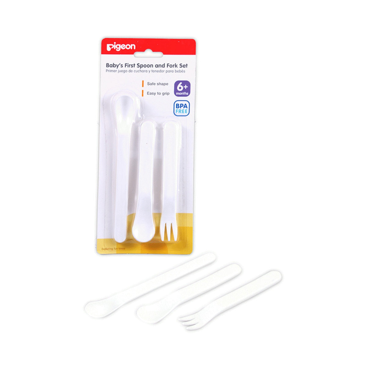 Pigeon - Baby's First Spoon & Fork Set 3 Piece