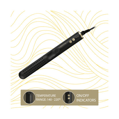Carmen 2-in-1 Curler and Straightener - Ebony