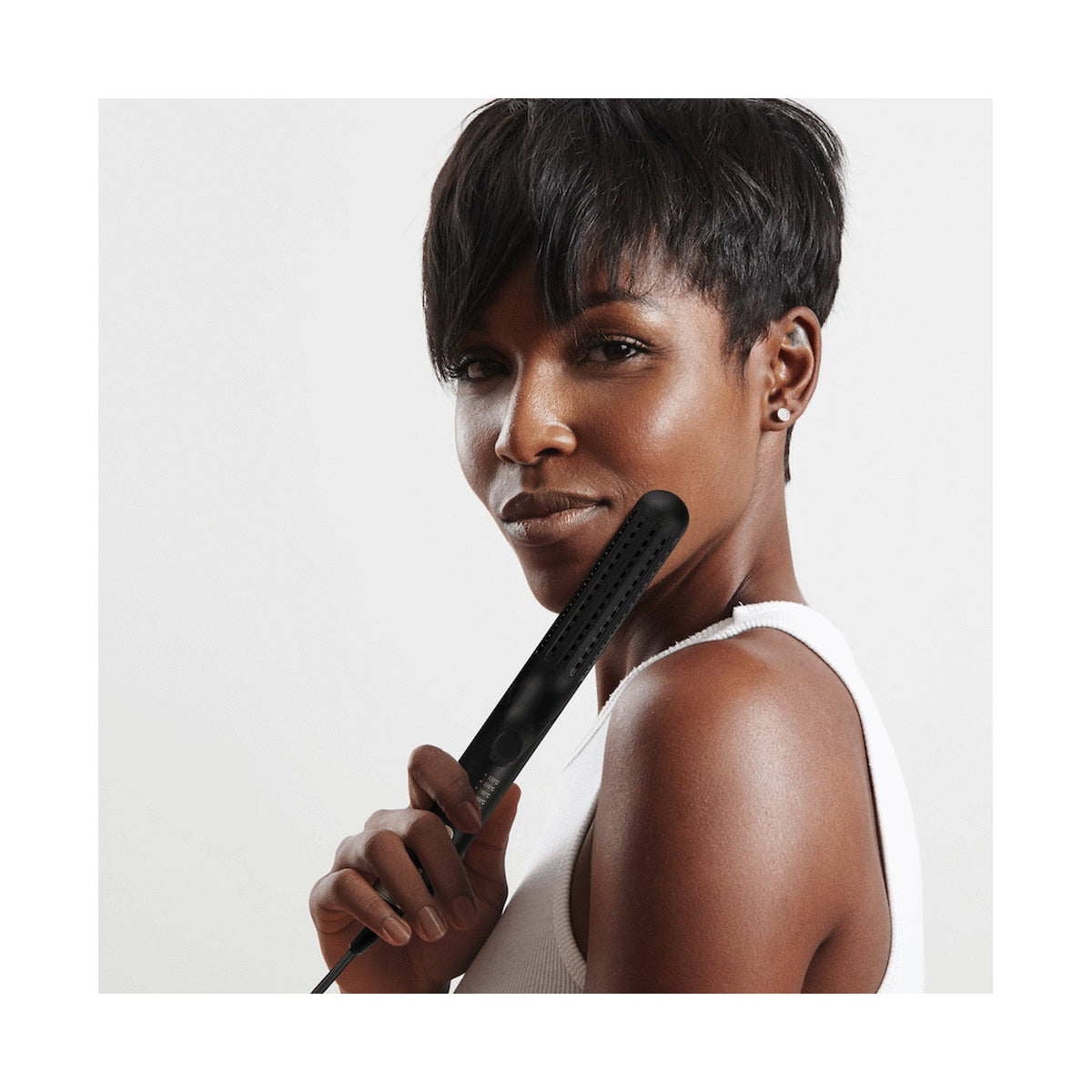 Carmen 2-in-1 Curler and Straightener - Ebony