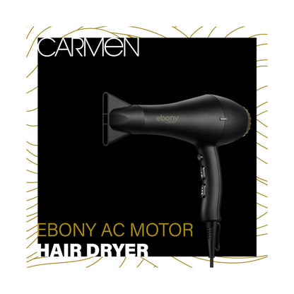 Carmen Ebony AC Motor Hair Dryer