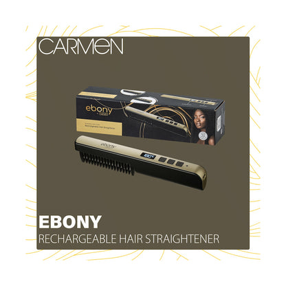 Carmen Ebony Rechargeable Hair Straightener