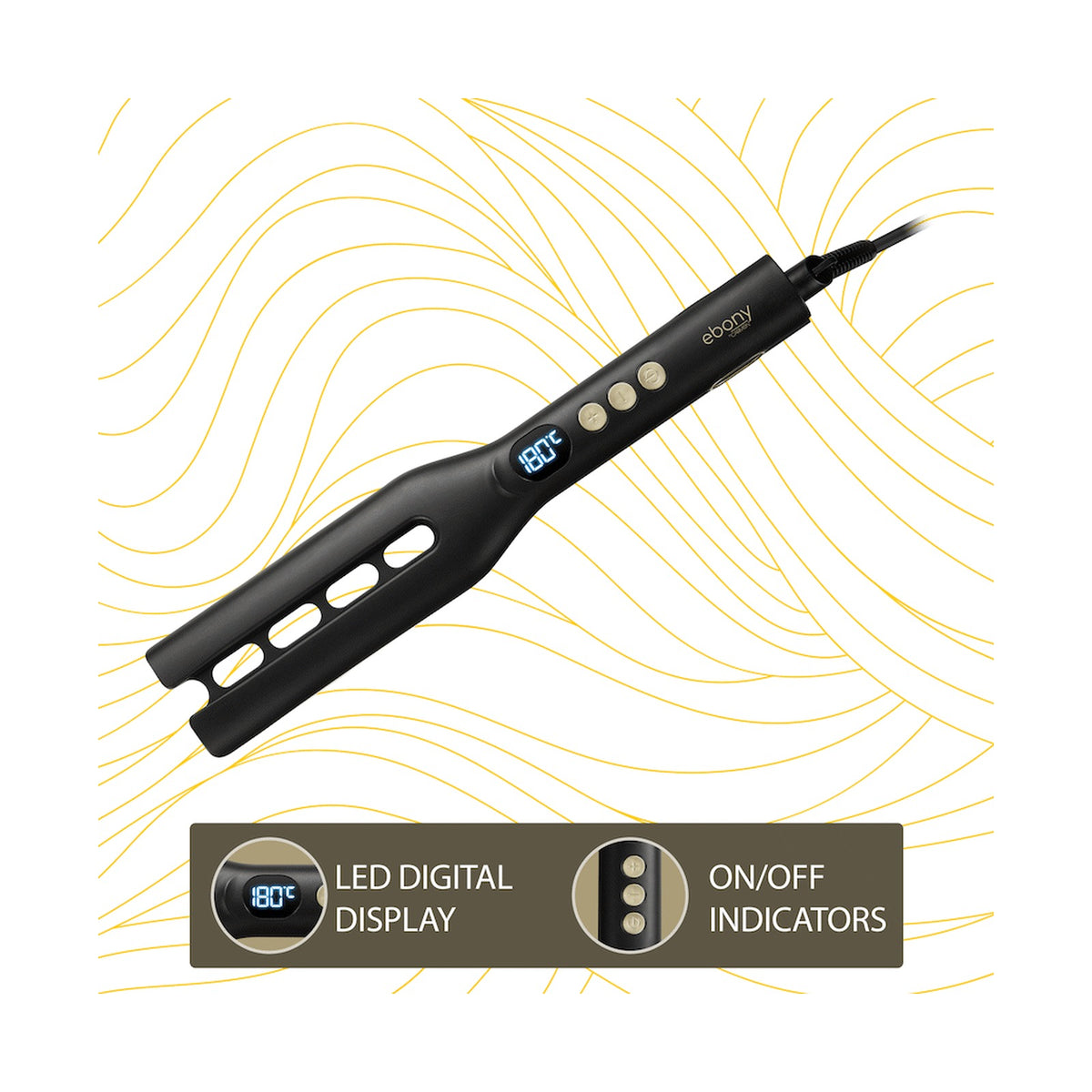 Carmen Ebony Wide Plate Straightener