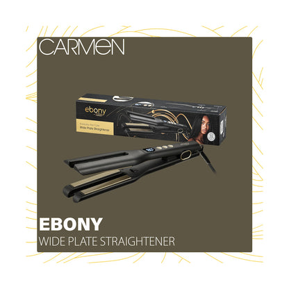 Carmen Ebony Wide Plate Straightener