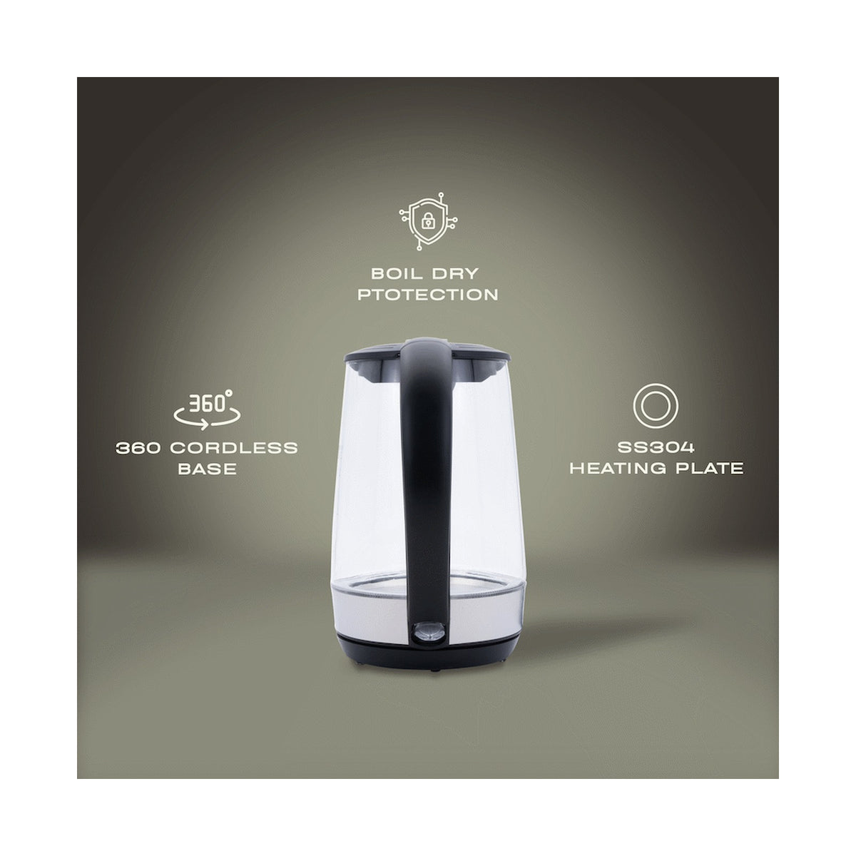 Elektra - 1.7l Glass Kettle