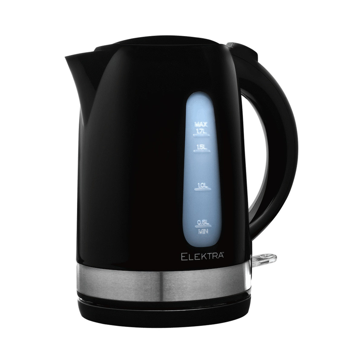 Elektra - 1.7l Plastic Kettle - Black