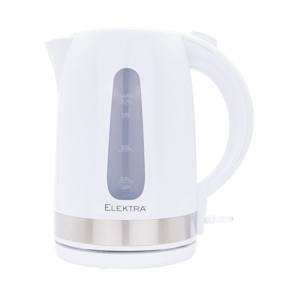 Elektra 1.7l Plastic Kettle - White