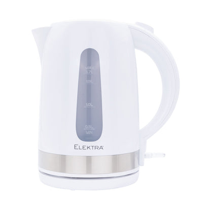 Elektra 1.7l Plastic Kettle - White