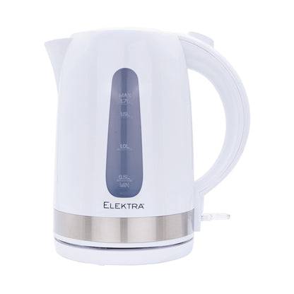 Elektra 1.7l Plastic Kettle - White