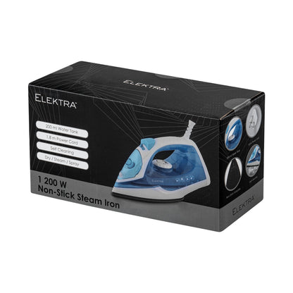 Elektra - 1200w Non-Stick Steam Iron