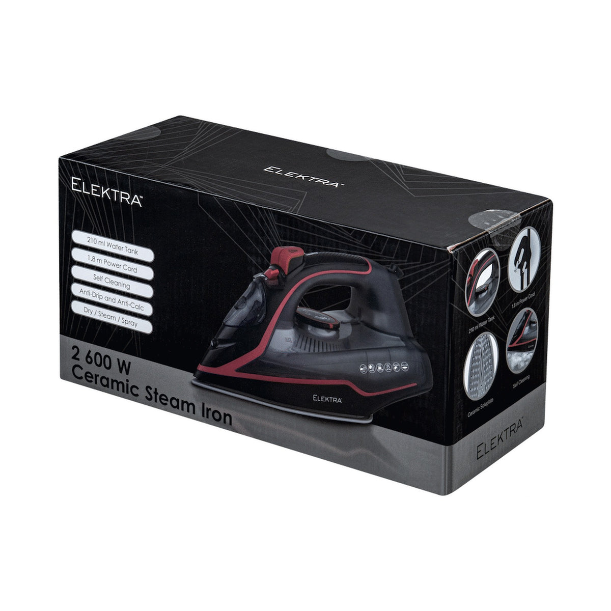 Elektra - 2600w Ceramic Steam Iron