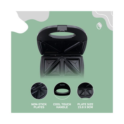 Elektra 700w Sandwich Press - Black
