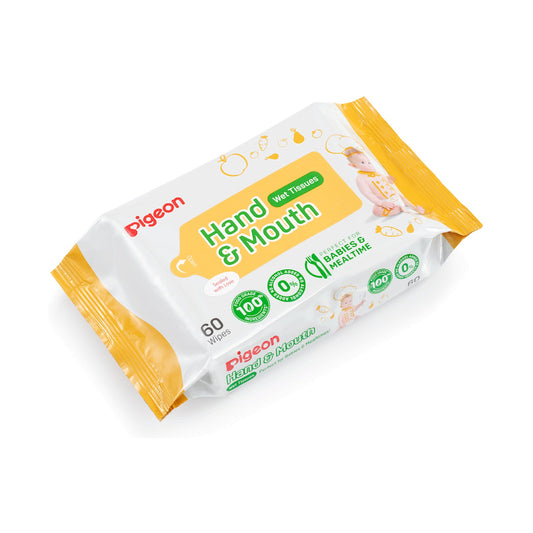 Pigeon - Hand and Mouth Wipes 60s 2-in-1