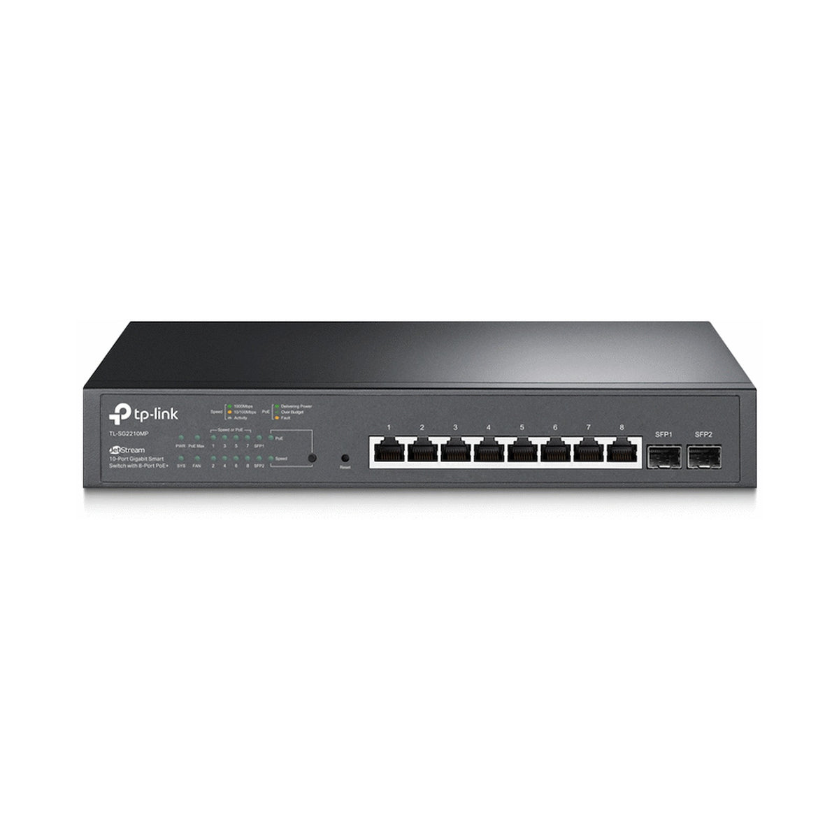 TP-Link SG2210MP JetStream 10-Port Gigabit Smart Switch with 8-Port PoE+