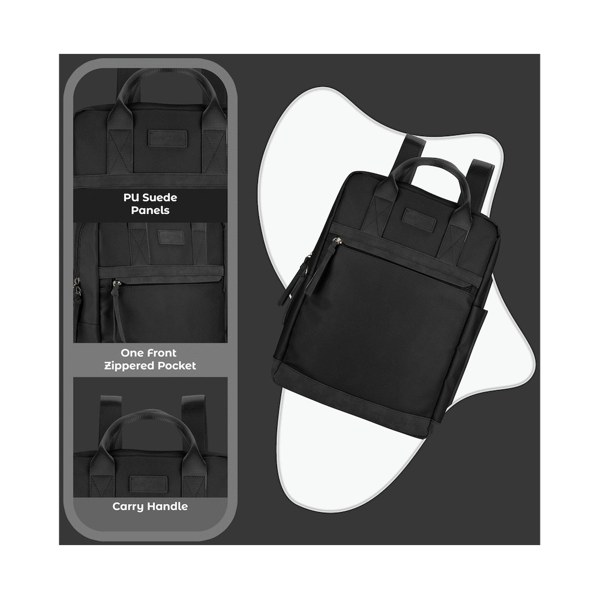 SupaNova Lara 15.6" Laptop Backpack - Black