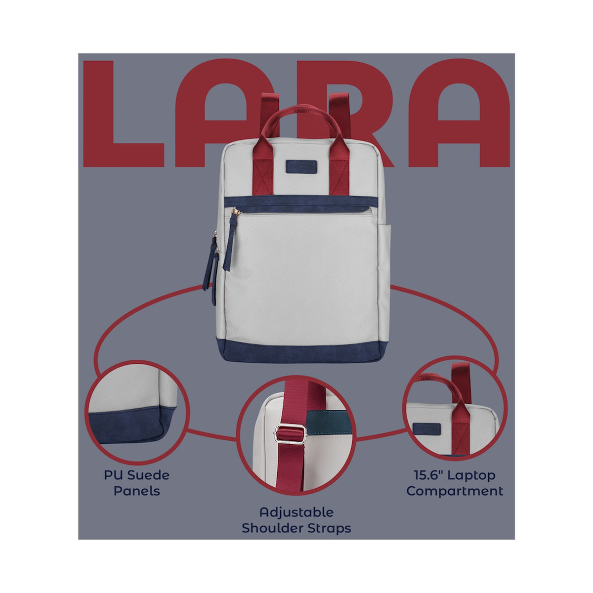 SupaNova Lara 15.6" Laptop Backpack - Multi