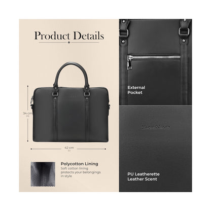Supanova Azura Ladies 15.6" Laptop Tote Bag Black