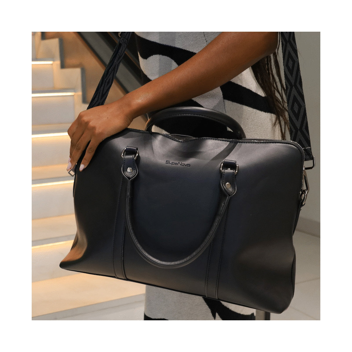 Supanova Azura Ladies 15.6" Laptop Tote Bag Black