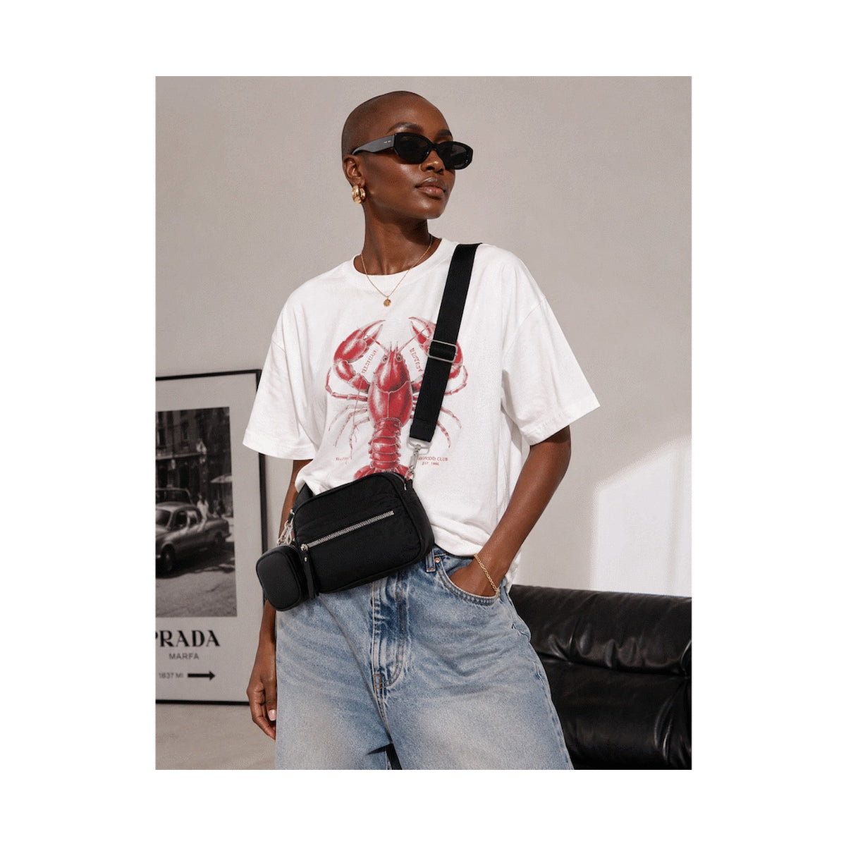 Supanova Robin Crossbody handbag - Black
