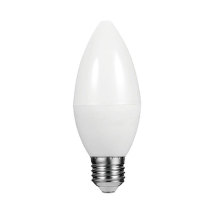 Switched 5w Candle LED Light Bulb E27 - Cool White
