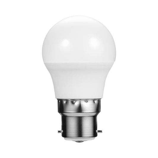 Switched 5w Golfball LED Light Bulb B22 - Warm White