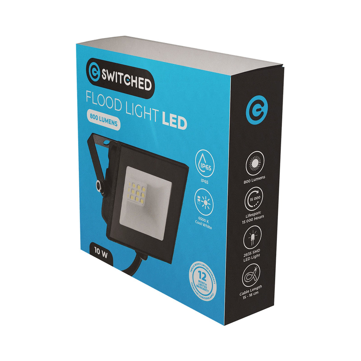 Switched 10w LED Flood Light