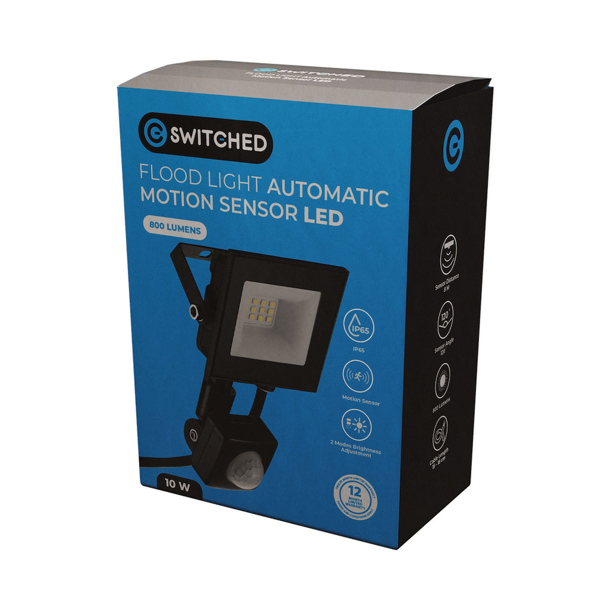 Switched 10w LED Flood Light Automatic Motion Sensor