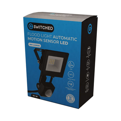 Switched 10w LED Flood Light Automatic Motion Sensor