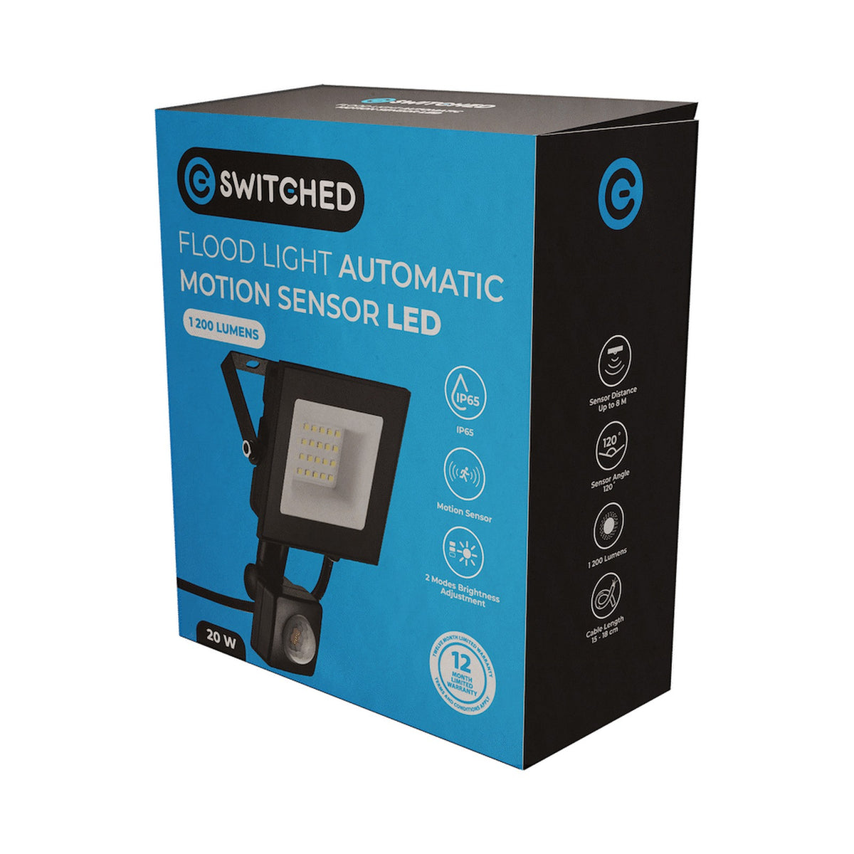 Switched 20w LED Flood Light Automatic Motion Sensor