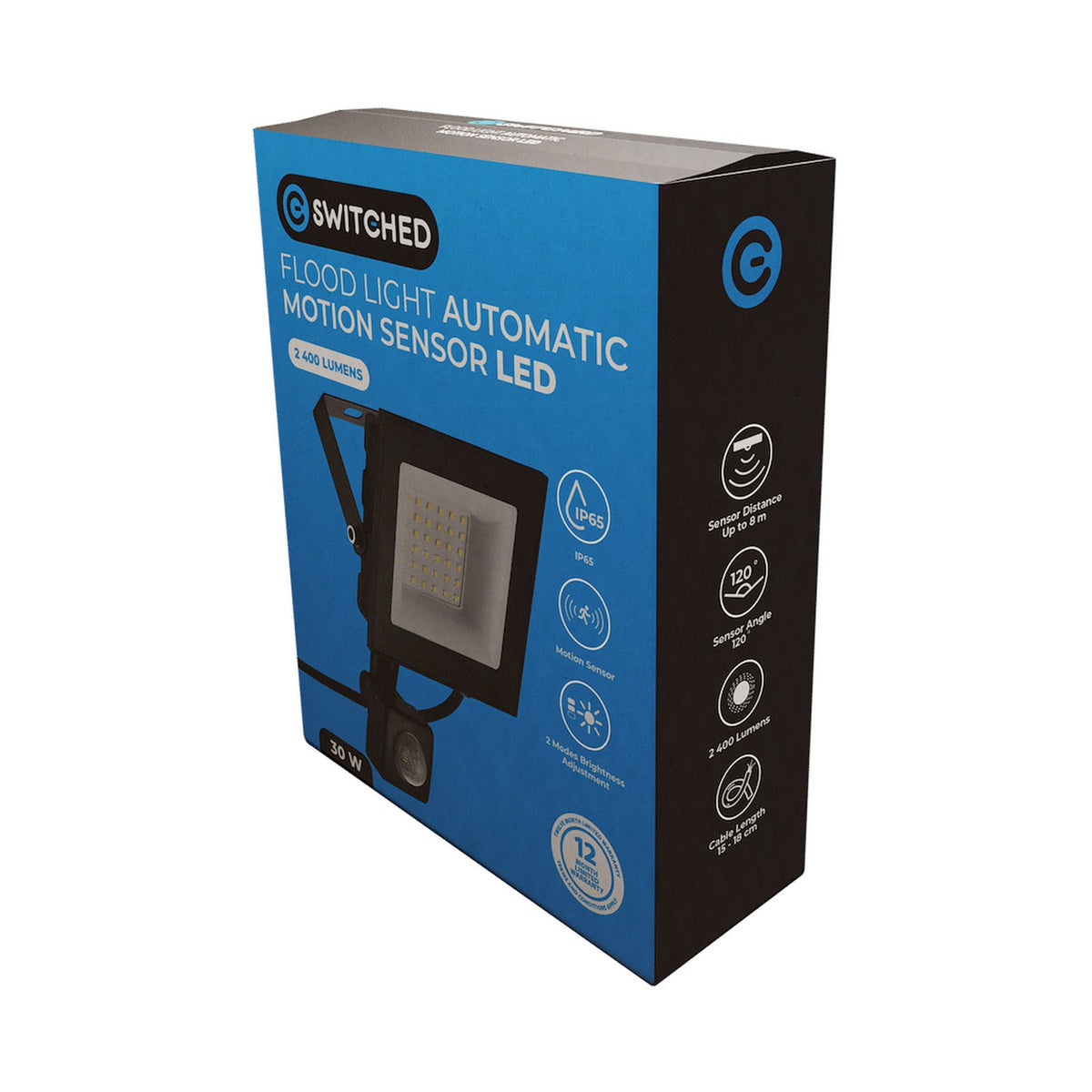 Switched 30w LED Flood Light Automatic Motion Sensor