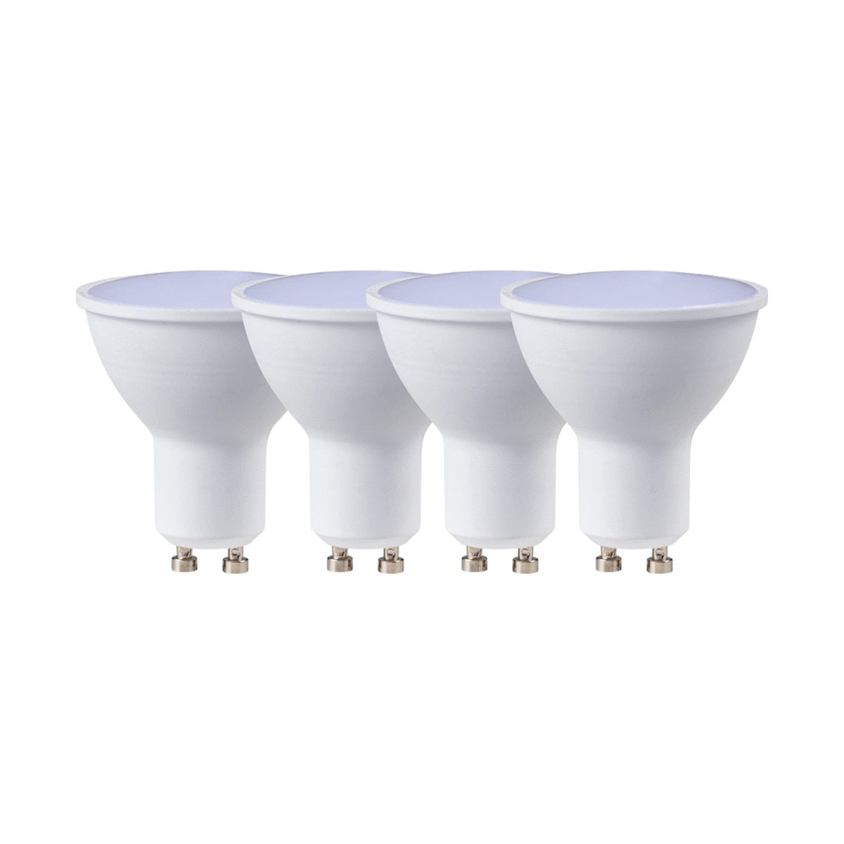 Switched 3w GU10 Rechargeable LED Light Bulb - CW - 4 Pack