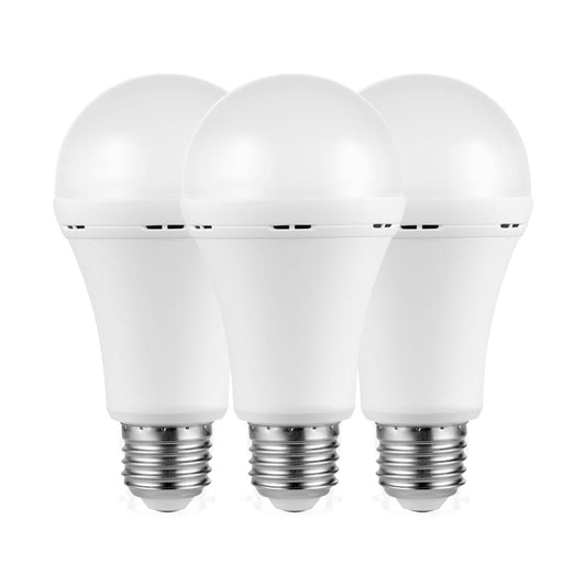 Switched 5w A60 Rechargeable E27 LED Light Bulb WW - 3 Pack