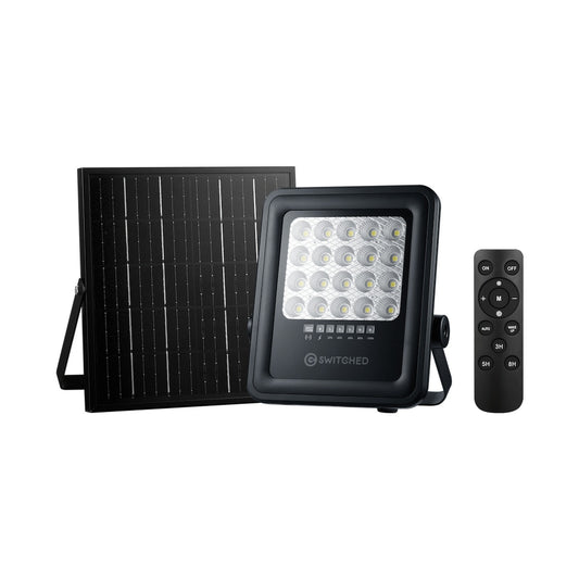 Switched Urban Pro Series - 50w Solar Floodlight with Remote