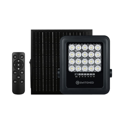 Switched Urban Pro Series - 50w Solar Floodlight with Remote