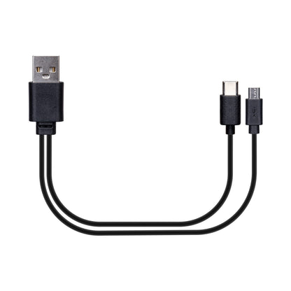 Switched Portable Power Station with Solar Panel - Black