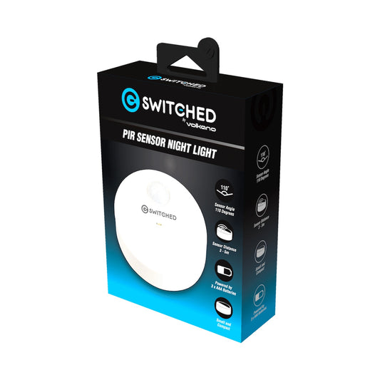 Switched PIR Sensor Night Light - White