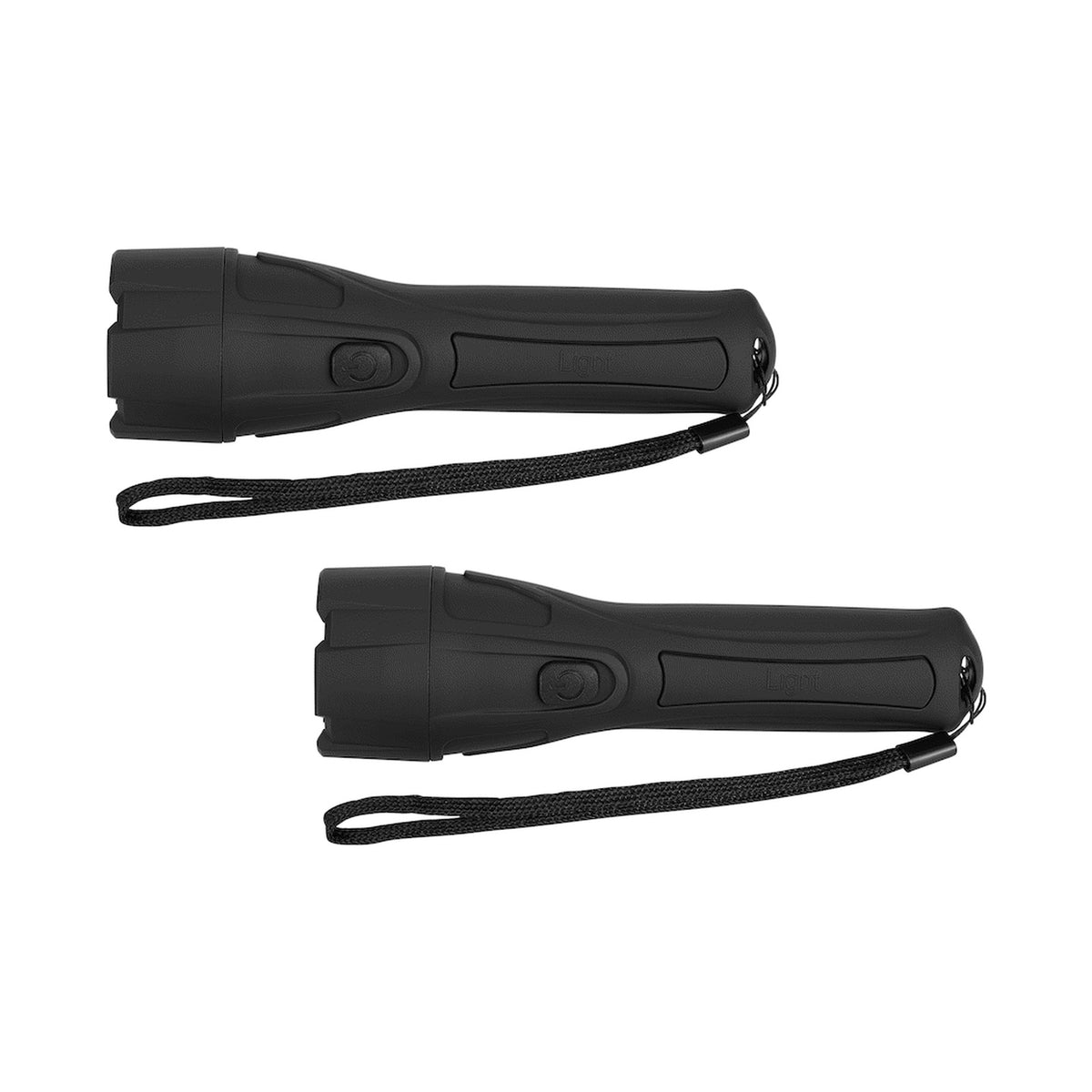 2x Switched 65 Lumen Flashlight - Black