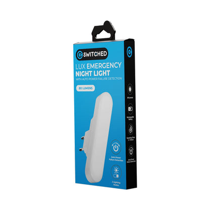 Switched Lux Series - Emergency Night Light with Auto Power Failure Detection