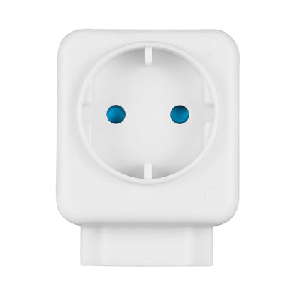 Switched 2-Way Schuko Adaptor - Top and Bottom Loader