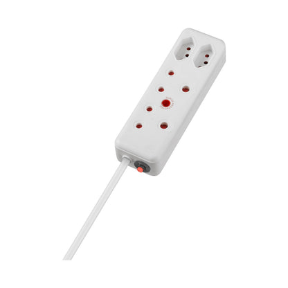 Switched 4-Way Medium Surge Extension Lead 5m