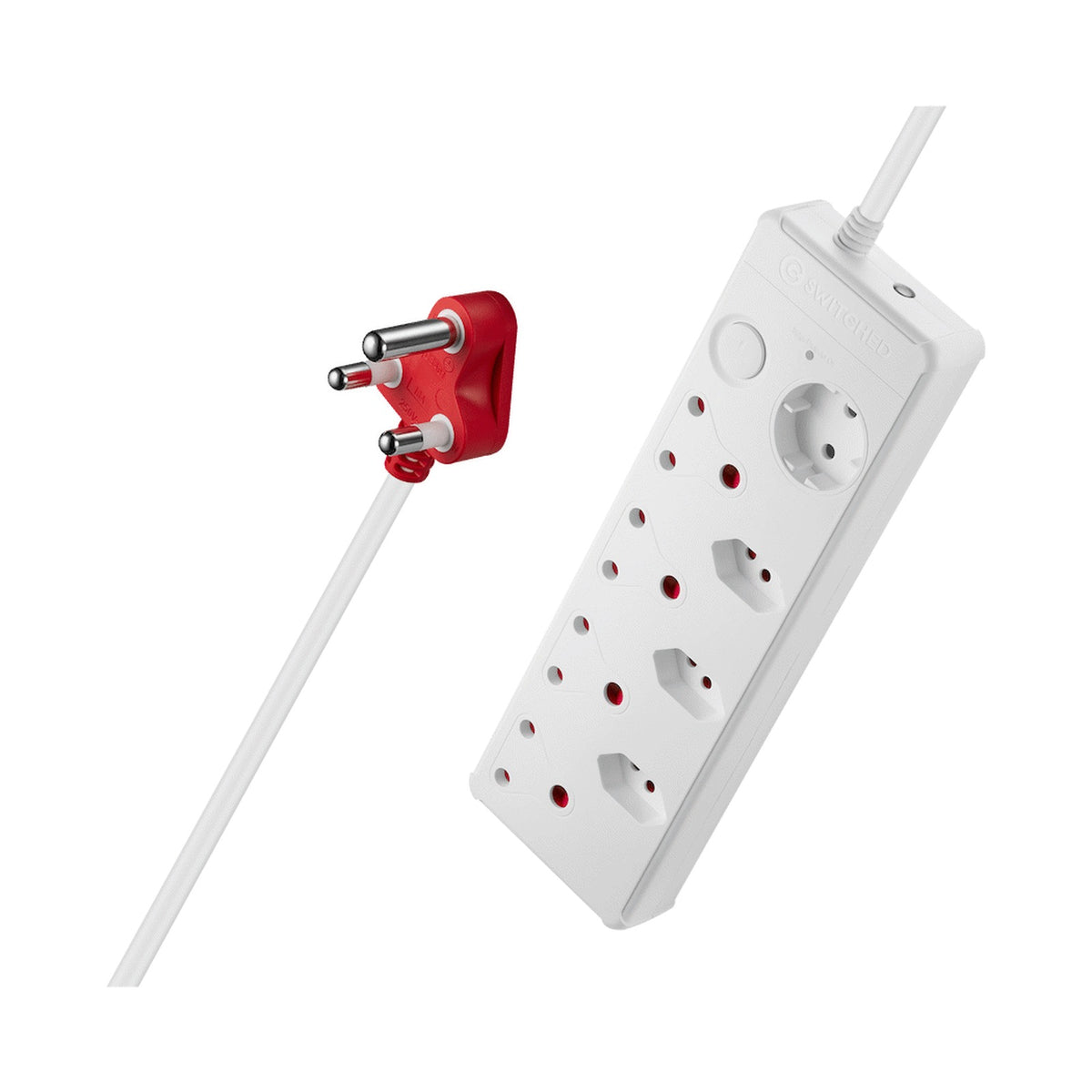 Switched Medium Surge 8-Way Multiplug 0.5m
