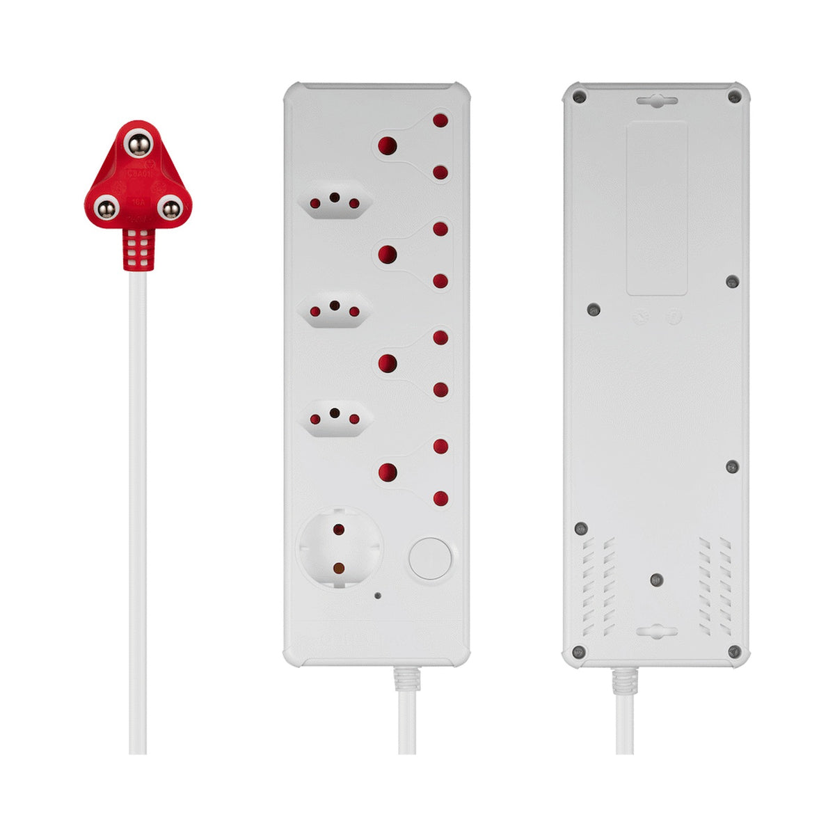 Switched Medium Surge 8-Way Multiplug 0.5m