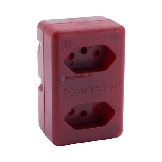 Switched High Surge 2-Way Network Router Safe Adaptor