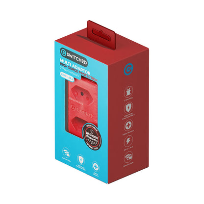 Switched High Surge 2-Way Network Router Safe Adaptor